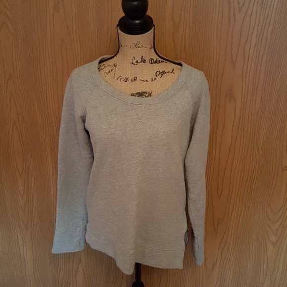 Medium grey jCrew sweater. Zip side. Like new. - Picture 1 of 4